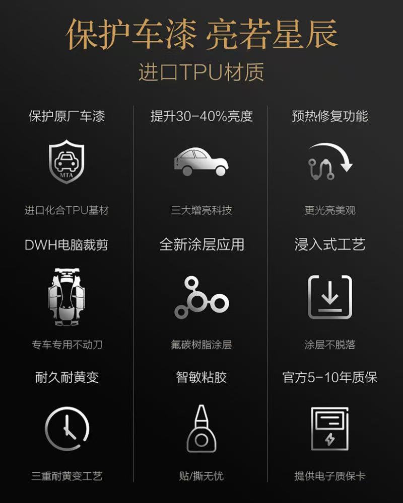 高端隔热膜施工细节展示