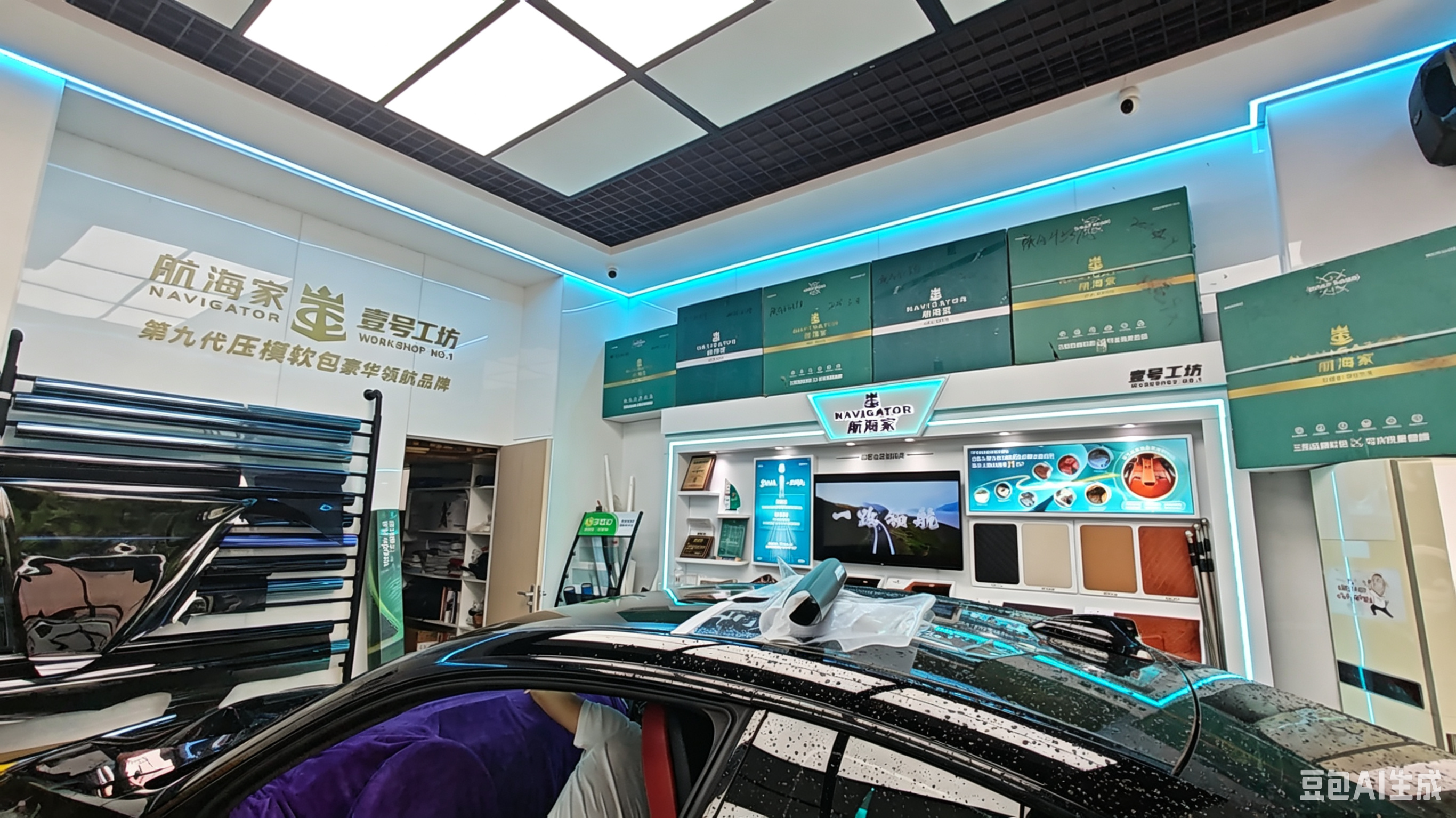 专业无尘贴膜车间施工实景
